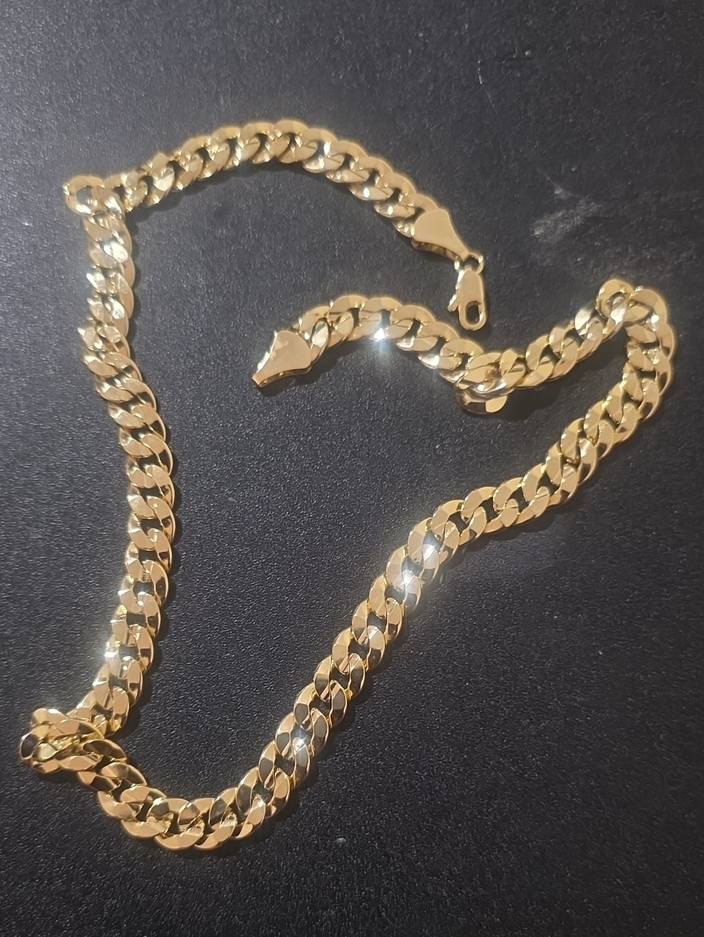 New 14K Gold filled Cuban Chain Necklace